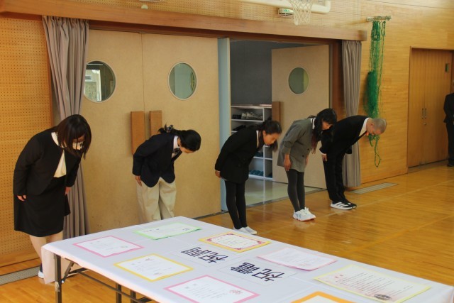 新入生と担任